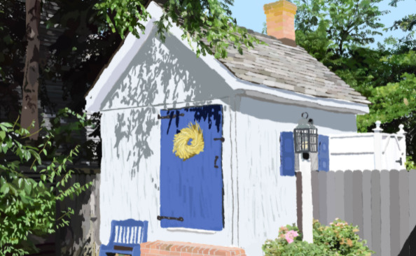 House withe Blue Door