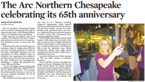 The Arc Northern Chesapeake Celebrating its 65th Anniversary
