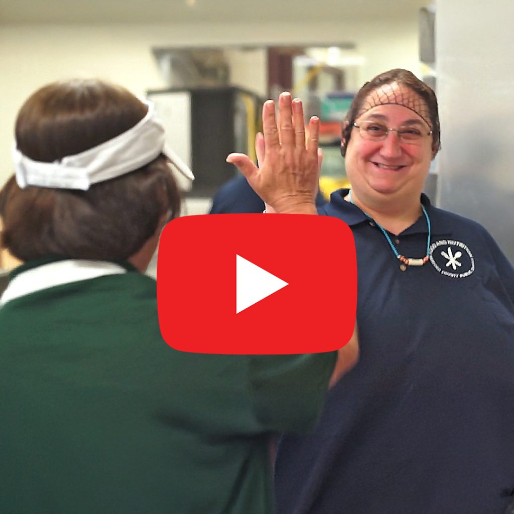 Short video documentary on Debbie who receives Employment Services to work at Aberdeen Middle School